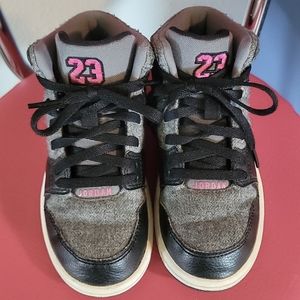 Girl's Nike Air Jordan 1 Flight high tops Sz 11c
